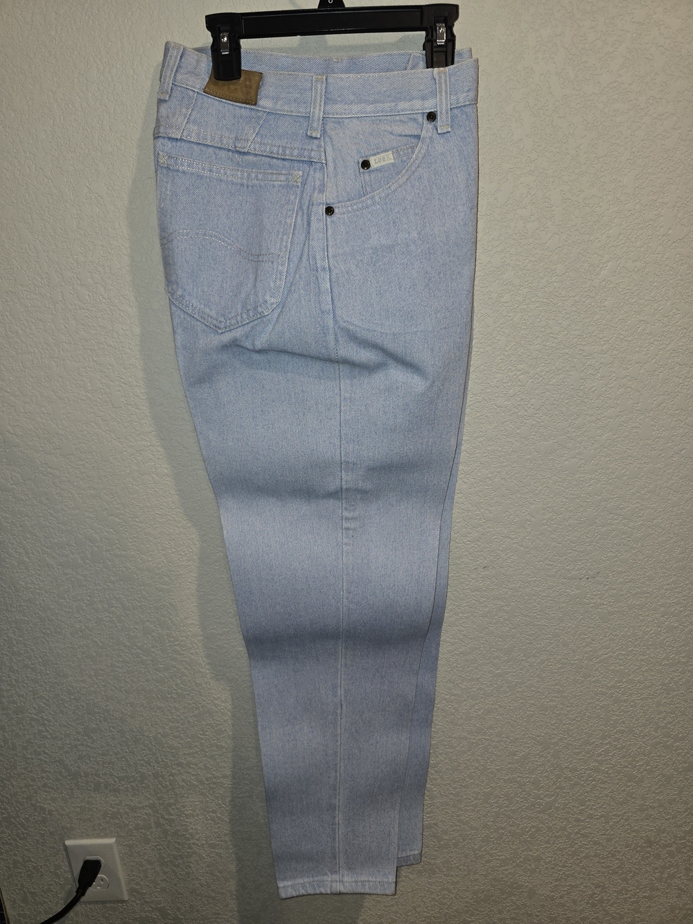 Vintage Lee High Waisted Light Wash Denim Mom Jeans - Size 12 Medium